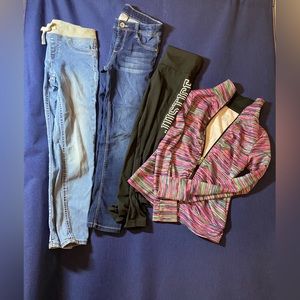 Girls 7-8 lot. Brands include: Champion, Wonder Nation, Members Mark & Justice